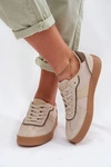 Sneakersy Damskie Big Star TT274174 Beżowe