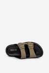 Lekkie Klapki Męskie Z Klamrami Big Star NN174592 Ciemnozielone