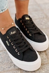 Trampki Damskie Z Koronką Lee Cooper LCW-25-31-3439L Czarne
