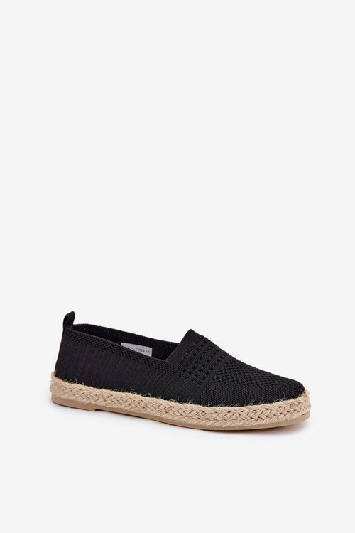 Damskie Espadryle Z Plecionką Vinceza 13624 Czarne