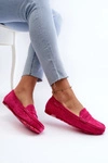 Mokasyny Damskie Eko Zamszowe Big Star NN274934 Memory Foam System Fuksja 