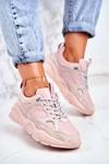 Damskie Sportowe Buty Sneakersy Big Star GG274655 Różowe