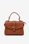 Flora&Co Torebka Listonoszka Z Odpinanym Paskiem Camel Belveta