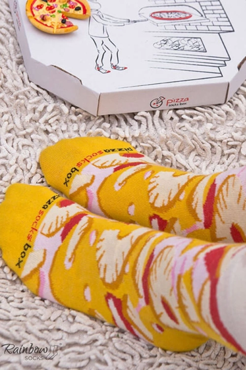 Skarpetki Rainbow Socks Pizza 4 Pary Hawajska