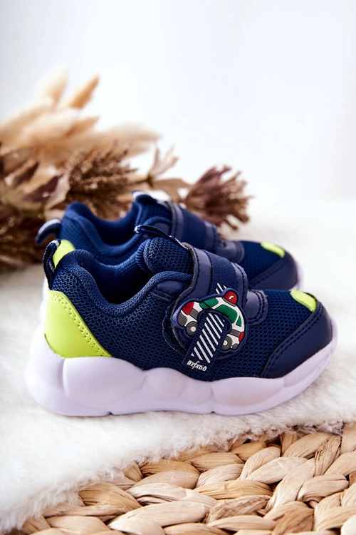 Dziecięce Sportowe Buty Na Rzep Befado 516P094 Granatowe