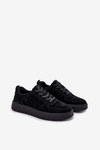 Męskie Sneakersy Na Platformie Zamszowe Big Star OO174012 Czarne