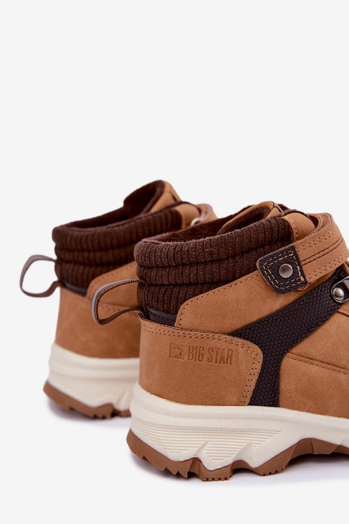 Ocieplane Trapery Dziecięce Na Rzep Big Star UU374005 Camel