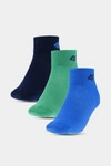 Skarpety 4F Chłopięce Za Kostkę 3-PACK 4FJWAW23USOCM232-90S Multikolor