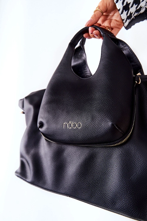 Damska Torebka Z Paskiem Nobo L2990 Czarna