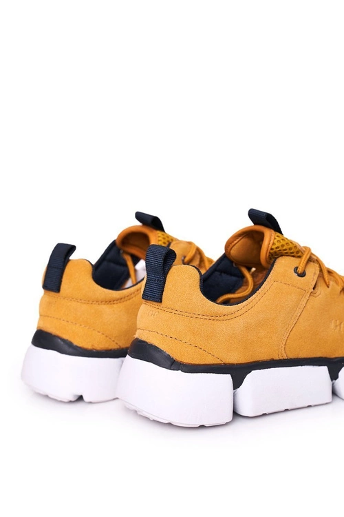 Męskie Sportowe Buty Sneakersy GOE HH1N4029 Żółte