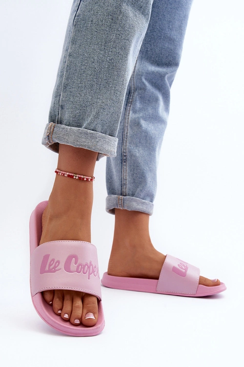 Damskie Klasyczne Klapki Lee Cooper LCW-24-42-2488L Różowe