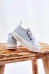 Dziecięce Materiałowe Trampki BIG STAR KK374053 Niebieskie