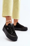Trampki Damskie Na Platformie Lee Cooper LCW-24-31-2180 Czarne