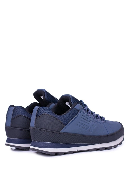 Solidne Męskie Granatowe Buty Trekkingowe Newlans