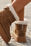 Zamszowe Śniegowce Damskie Z Ozdobnymi Przeszyciami  Big Star SS274373 Camel