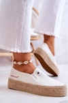 Damskie Espadryle Na Platformie Cross Jeans JJ2R4013C Białe