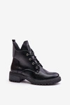 Ocieplane Botki Damskie Na Niskim Obcasie Vinceza 58136 Czarne
