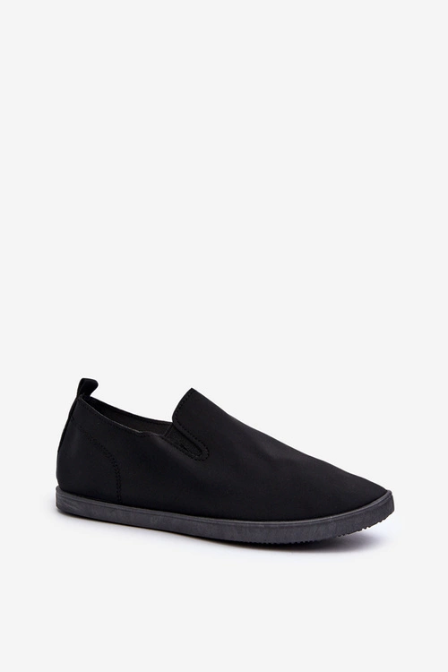 Damskie Tenisówki Trampki Slip-On Czarne Lovinia