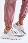 Damskie Sneakersy Na Platformie Cross Jeans KK2R4071C Białe