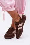 Sneakersy Damskie Czekoladowe Lurea