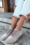Sneakersy Barefoot Z Naturalnego Zamszu Zazoo N1422 Beżowe