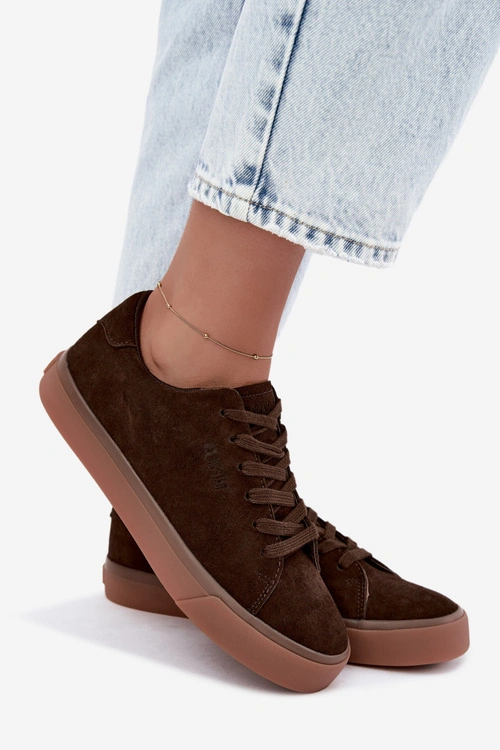 Sneakersy Damskie Big Star UU274243 Czekoladowe