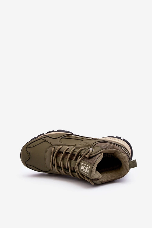 Buty Trekkingowe Ocieplane Zielone Big Star MM174163