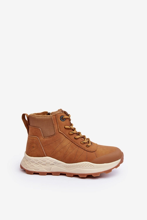 Buty Trekkingowe Trapery Ocieplane Dziecięce Camel Big Star MM374202