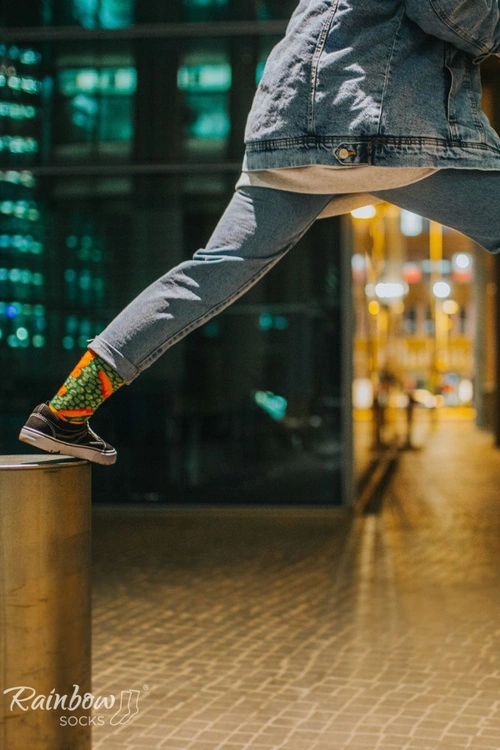 Skarpetki Rainbow Socks Warzywa W Słoiku Papryczki Chili Groszek Z Marchewką 2 Pary