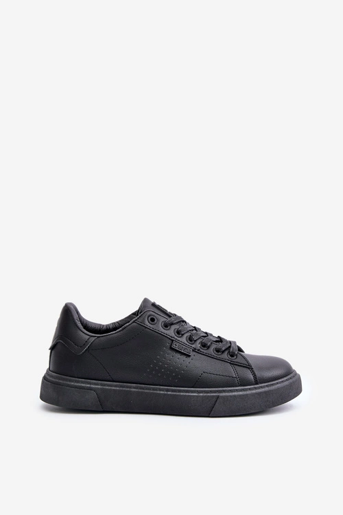 Trampki Sneakersy Męskie Z Eko Skóry Big Star OO174117 Czarne